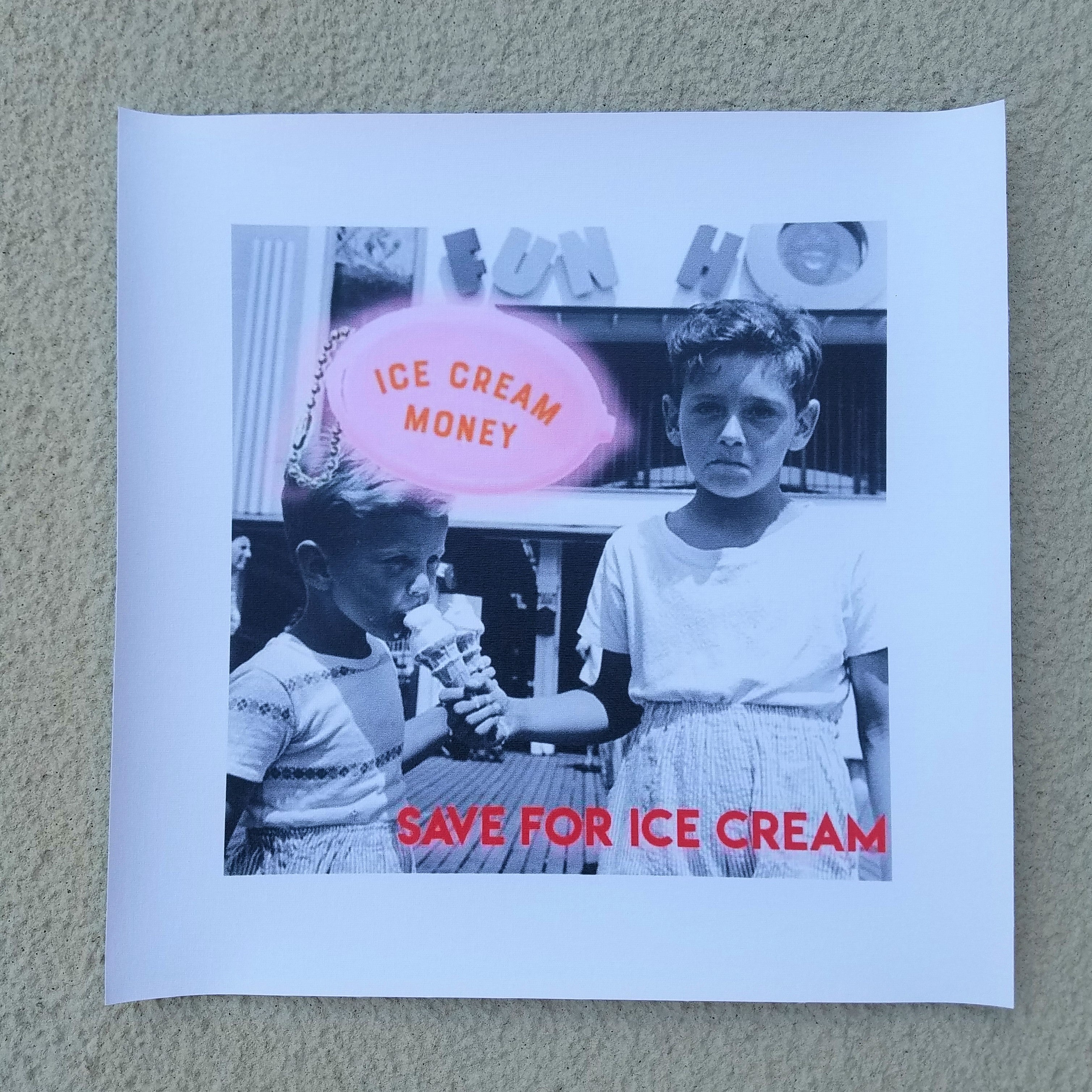 ICE SCREAM unframed canvas print