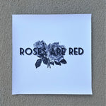 ROSES ARE RED unframed canvas print