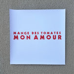 MANGE DES TOMATES unframed canvas print