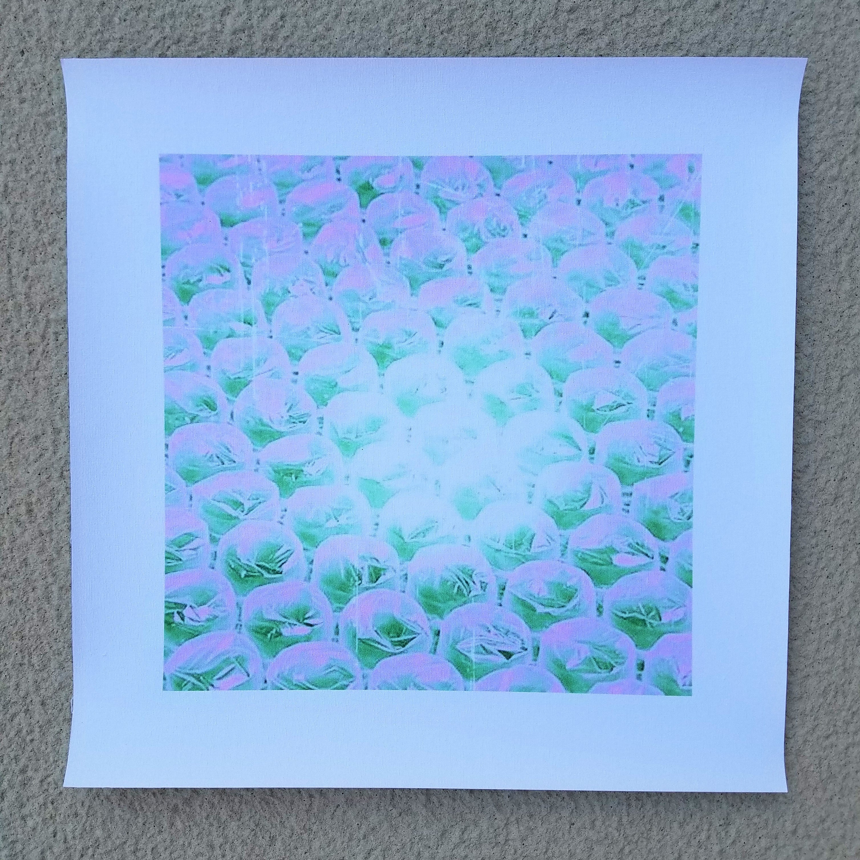 PINK BUBBLES unframed canvas print