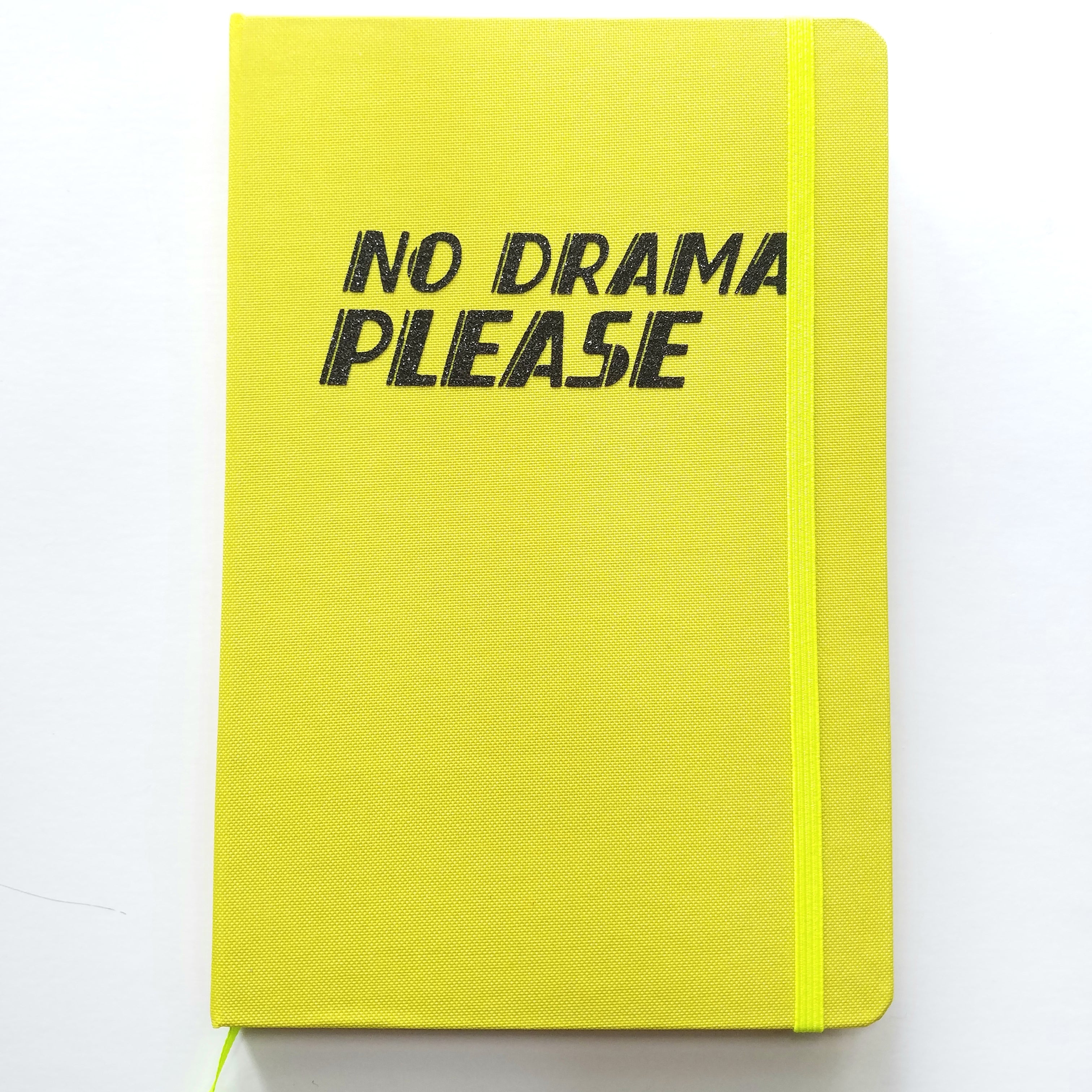 NO DRAMA PLEASE lined journal book
