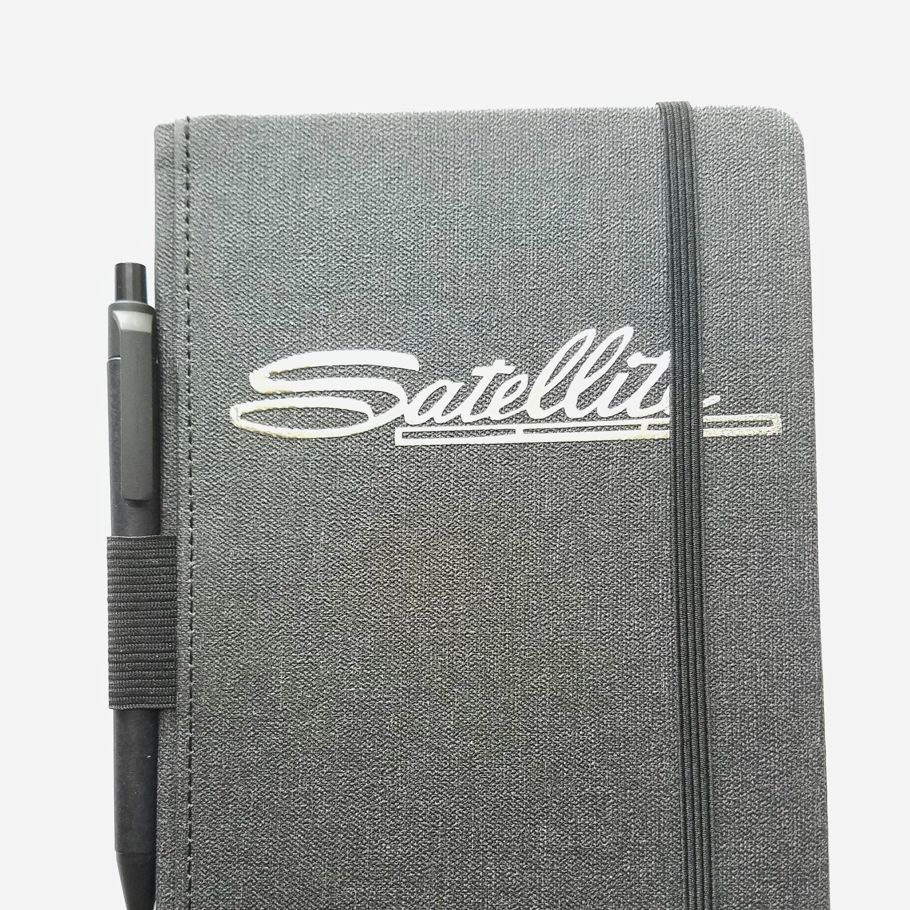 SATELLITE lined journal book with pen