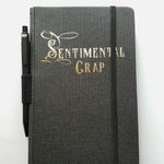 SENTIMENTAL CRAP lined journal book with pen
