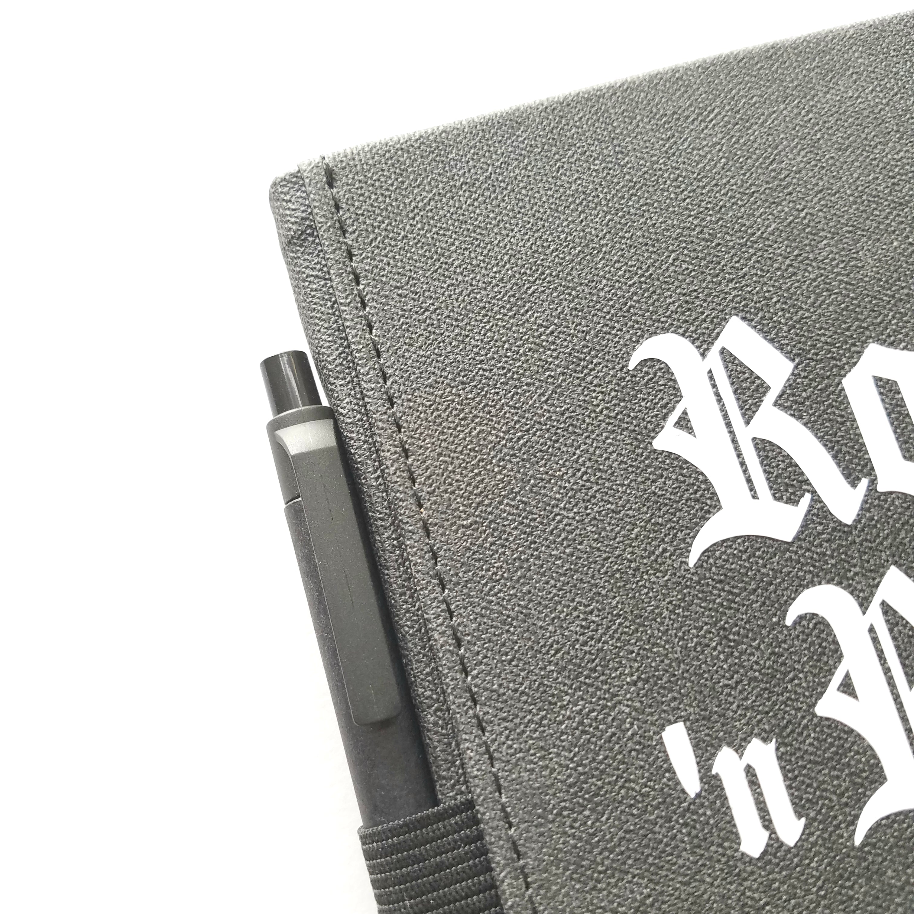 ROCK 'N ROLL lined journal book with pen