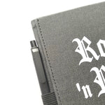 ROCK 'N ROLL lined journal book with pen
