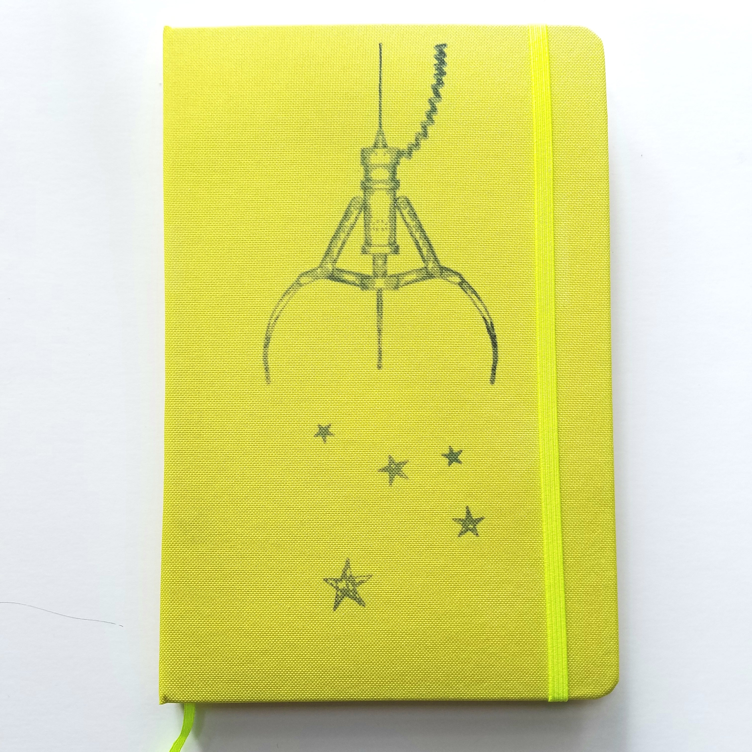 FALLING STARS lined journal book
