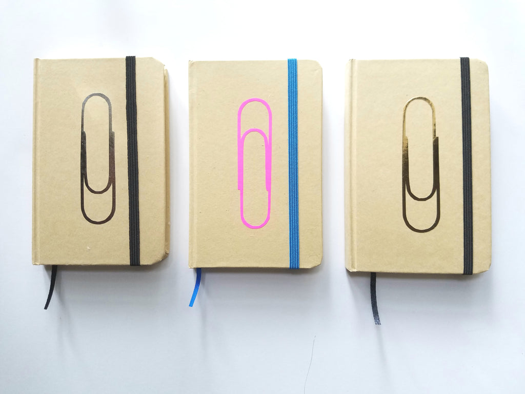 CLIP small blank notebook