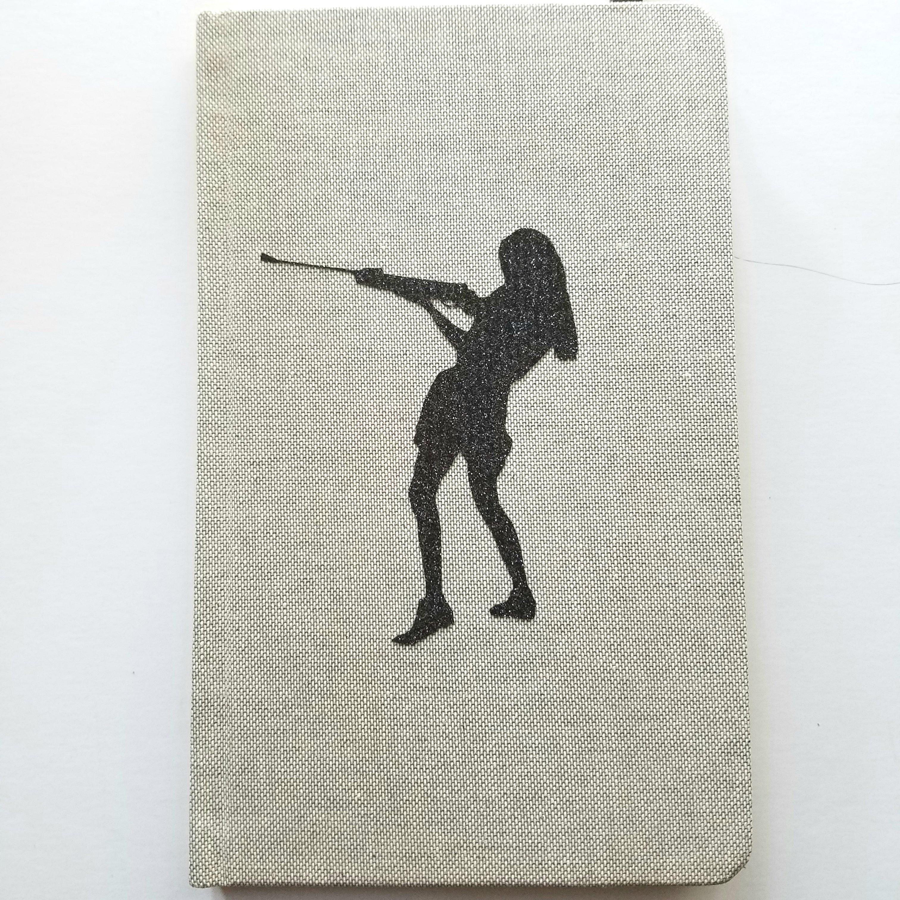 SHOOT lined journal with leather closure