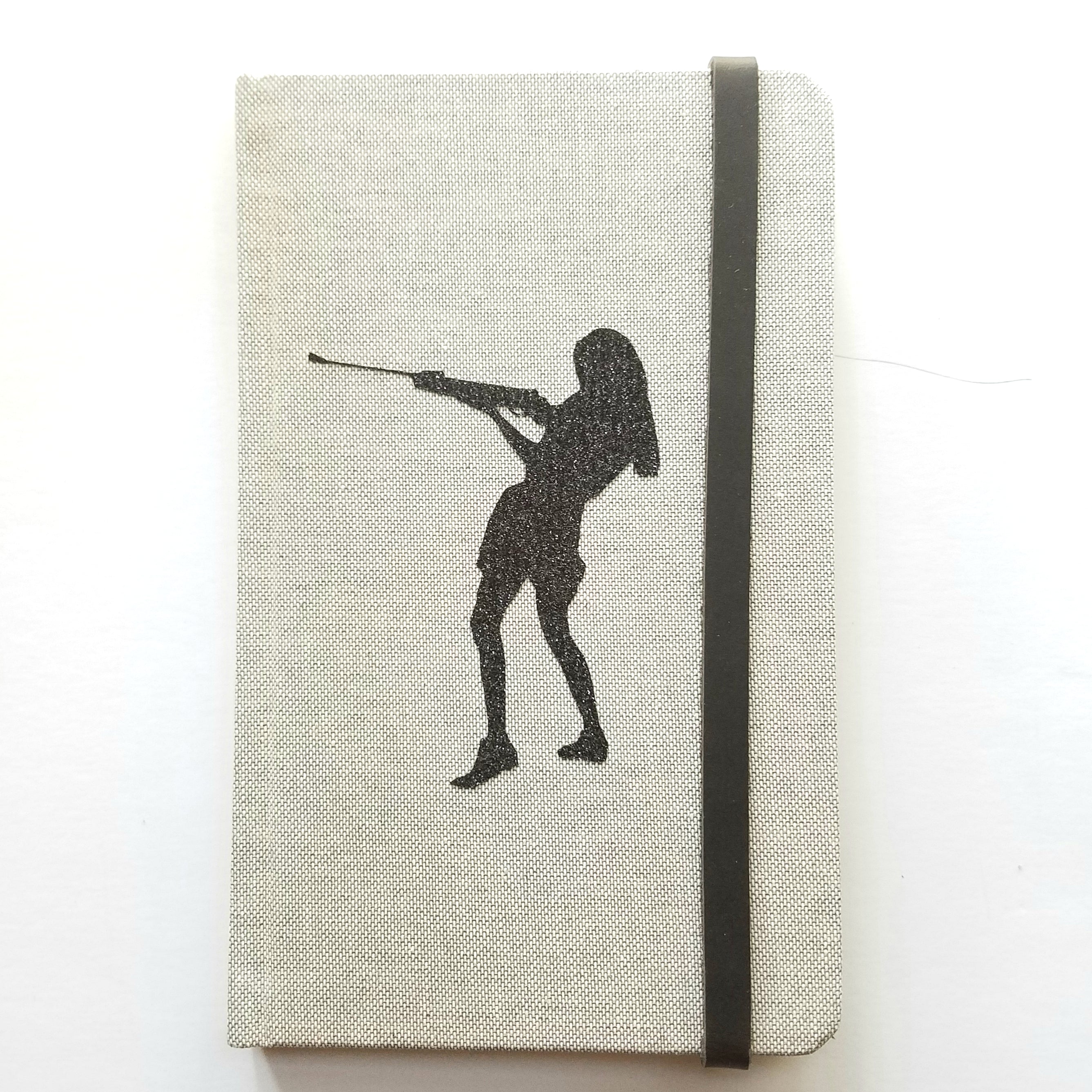 SHOOT lined journal with leather closure