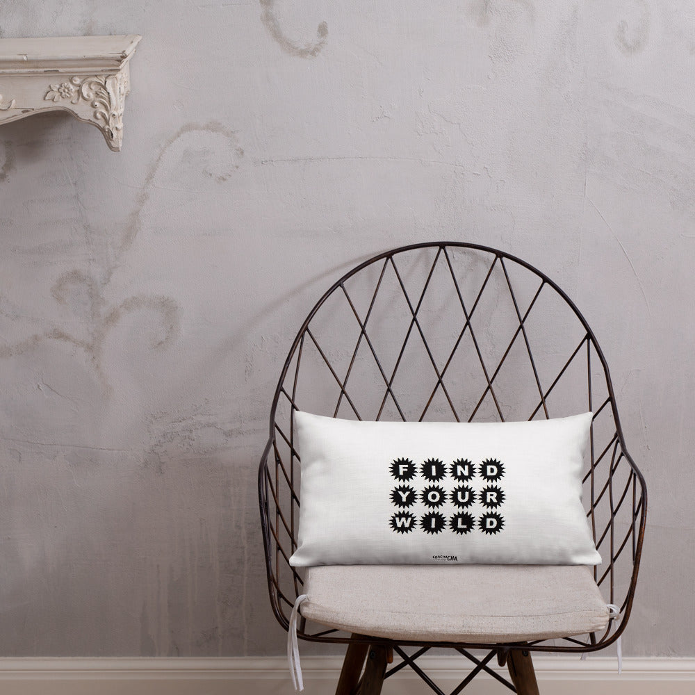 FIND YOUR WILD rectangular pillow