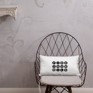 FIND YOUR WILD rectangular pillow