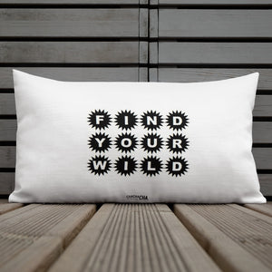 FIND YOUR WILD rectangular pillow