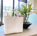 MULTI DIAMOND WHITE medium mercado bag