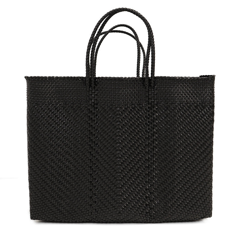 ESPIGA BLACK large mercado bag