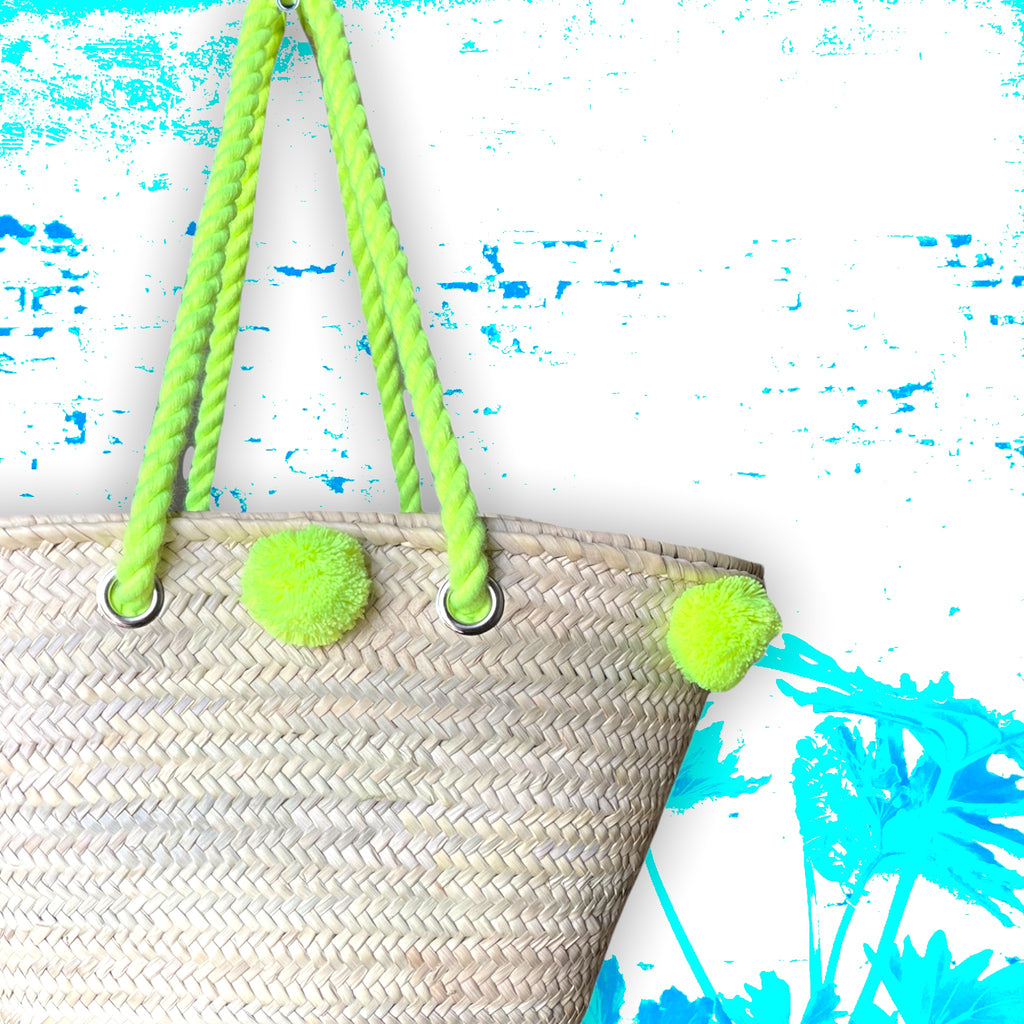 POMPOM FRENCH MARKET basket