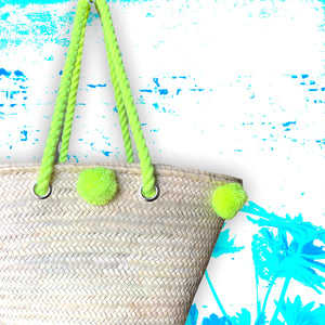 POMPOM FRENCH MARKET basket