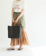 ESPIGA BLACK medium mercado bag