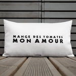 MANGE DES TOMATES rectangular pillow
