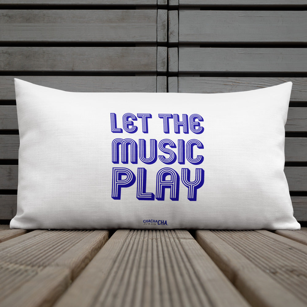 LET THE MUSIC PLAY rectangular pillow