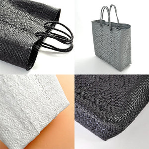 ROMBO BLACK medium mercado bag