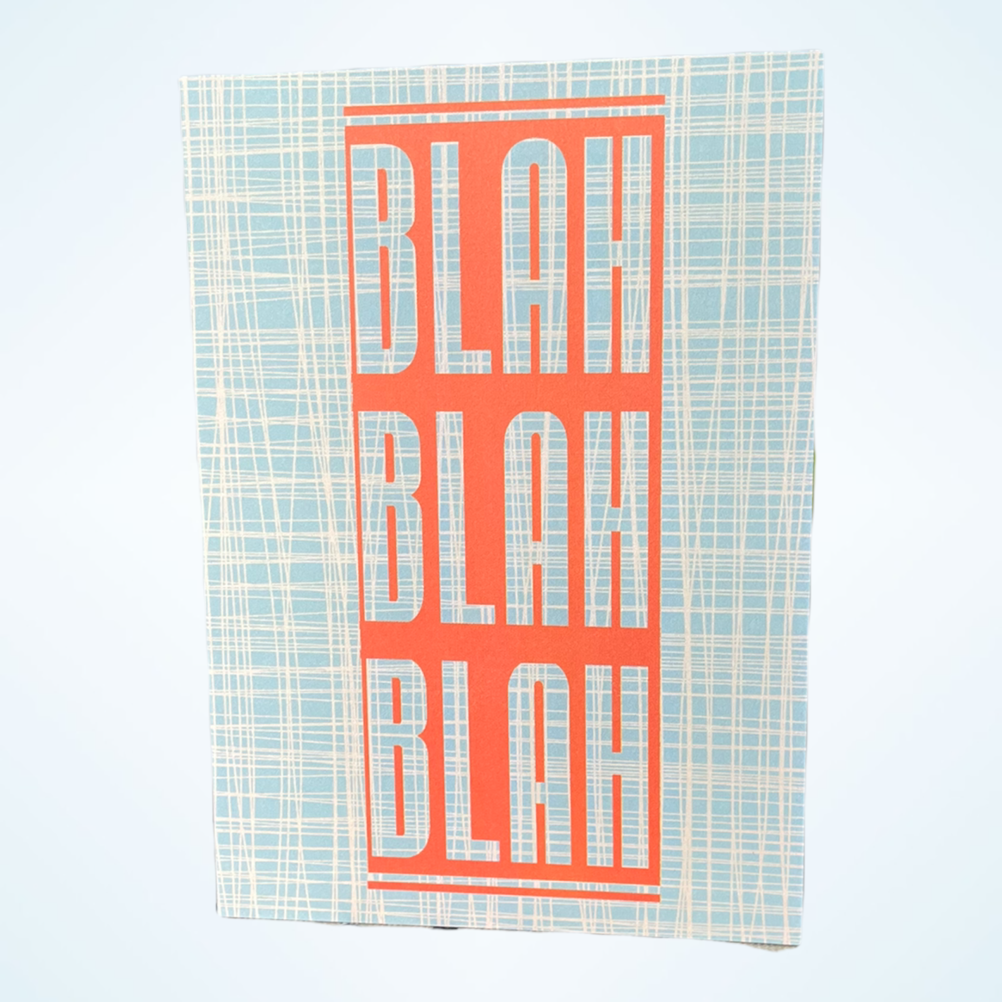BLAHBLAHBLAH folded greeting card