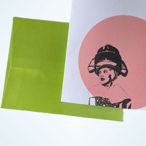 TALK TALK folded greeting card