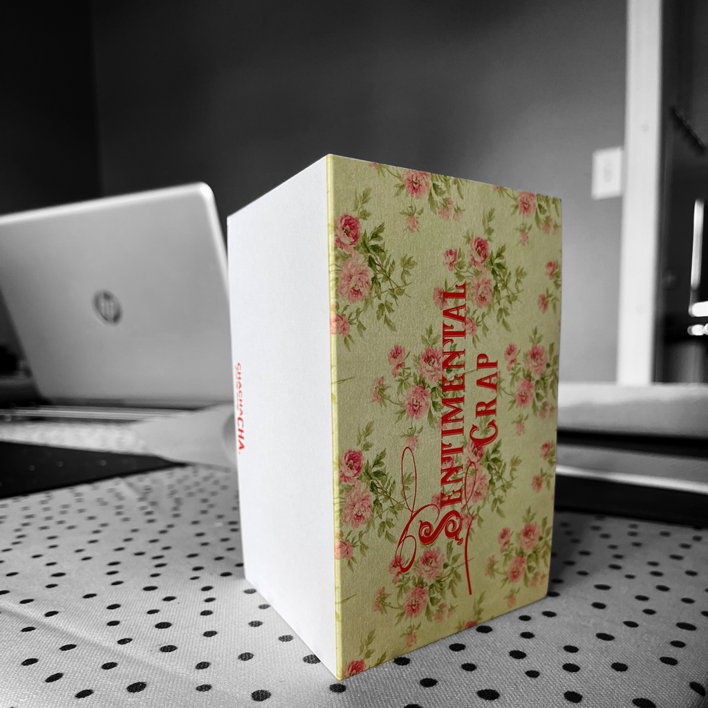 SENTIMENTAL CRAP folded card