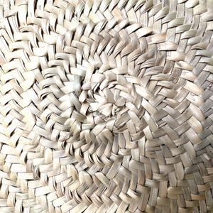ROUND STRAW market bag