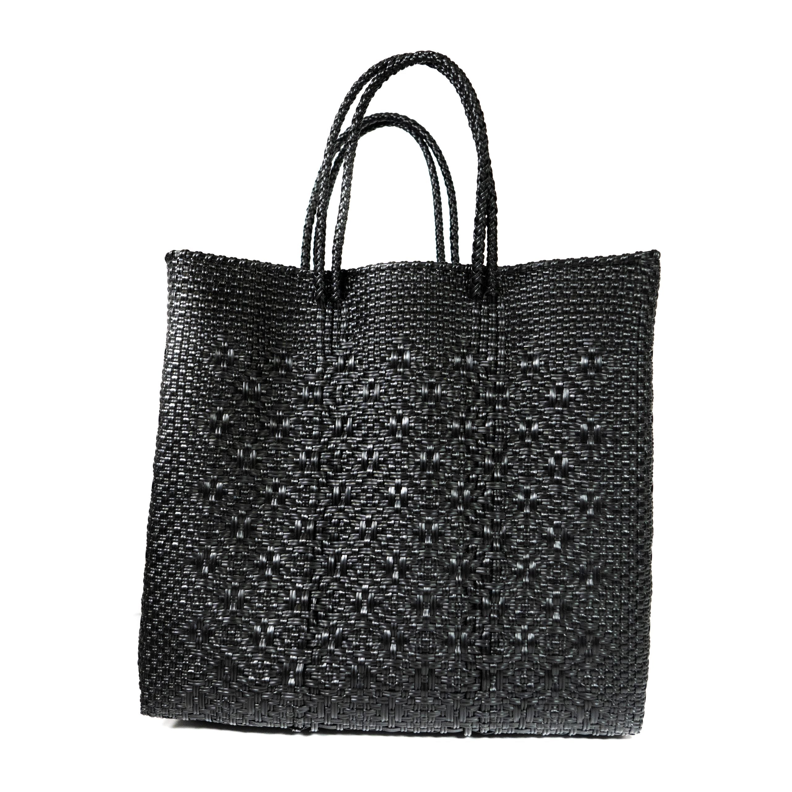 ROMBO BLACK medium mercado bag