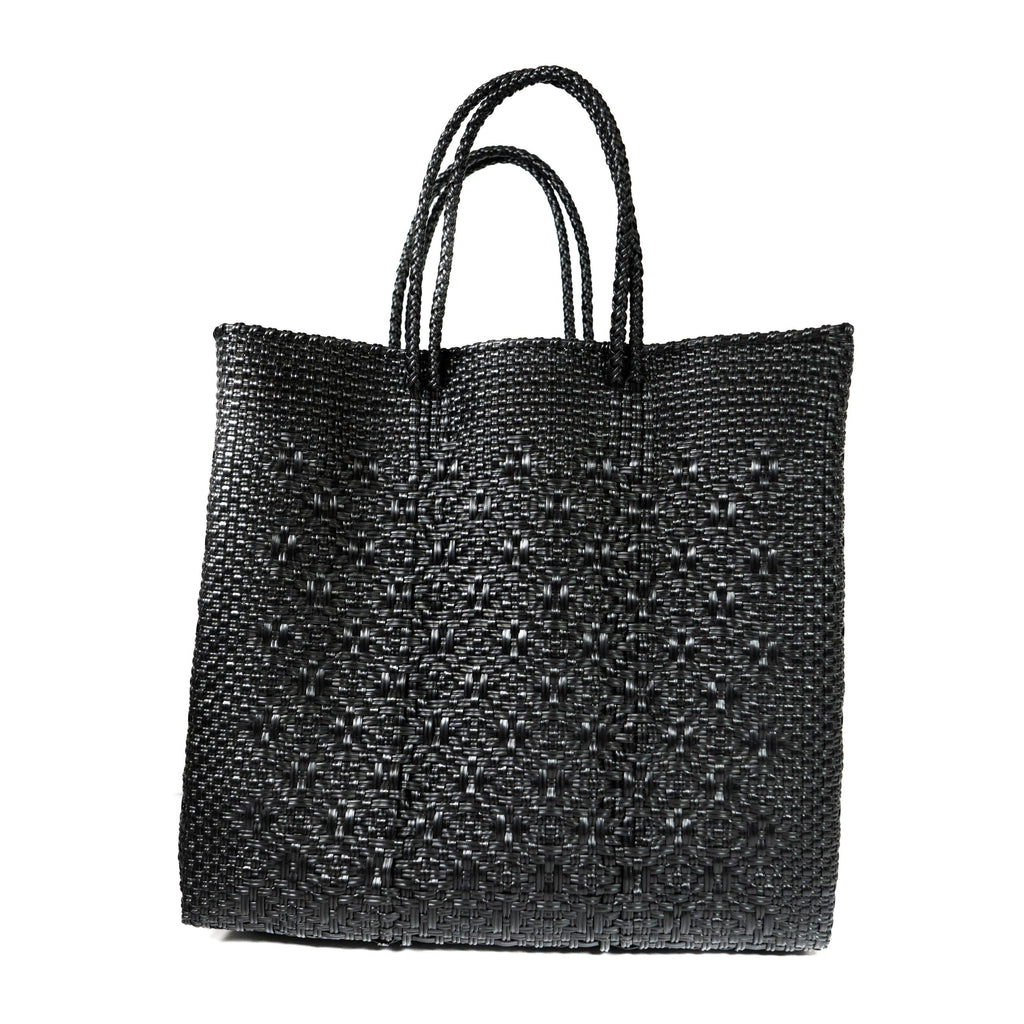 ROMBO BLACK medium mercado bag