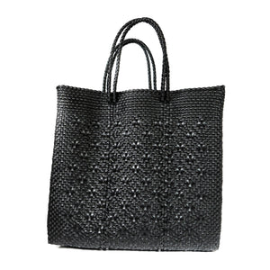 ROMBO BLACK medium mercado bag