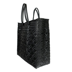 ROMBO BLACK medium mercado bag