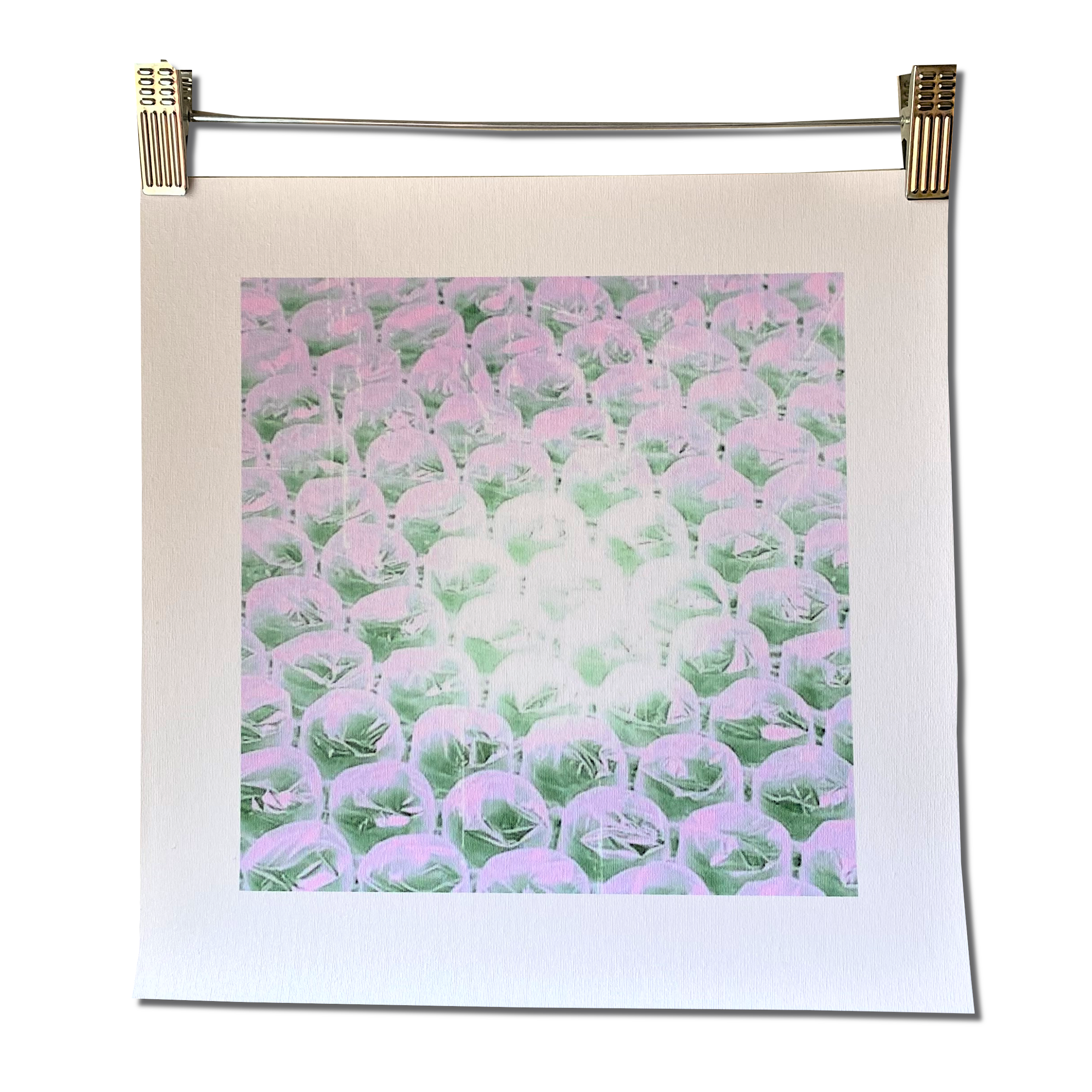 PINK BUBBLES unframed canvas print