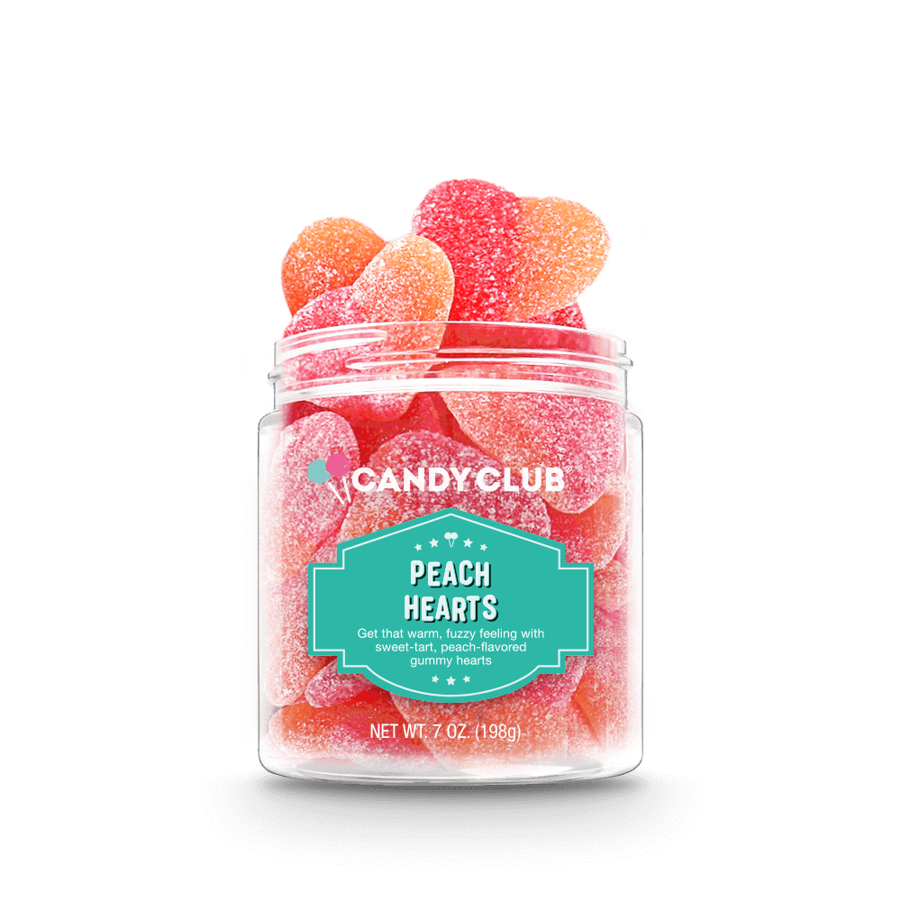 PEACH HEARTS candy