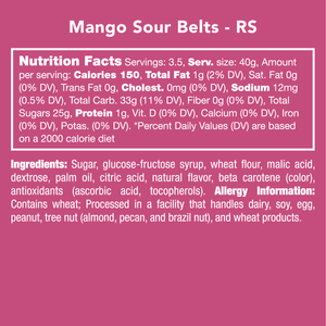 MANGO SOUR BELTS candy