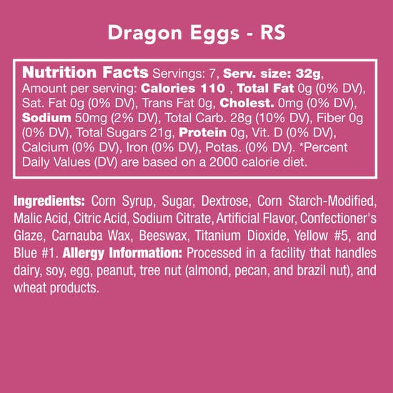 DRAGON EGGS candy