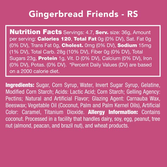 GINGERBREAD FRIENDS candy
