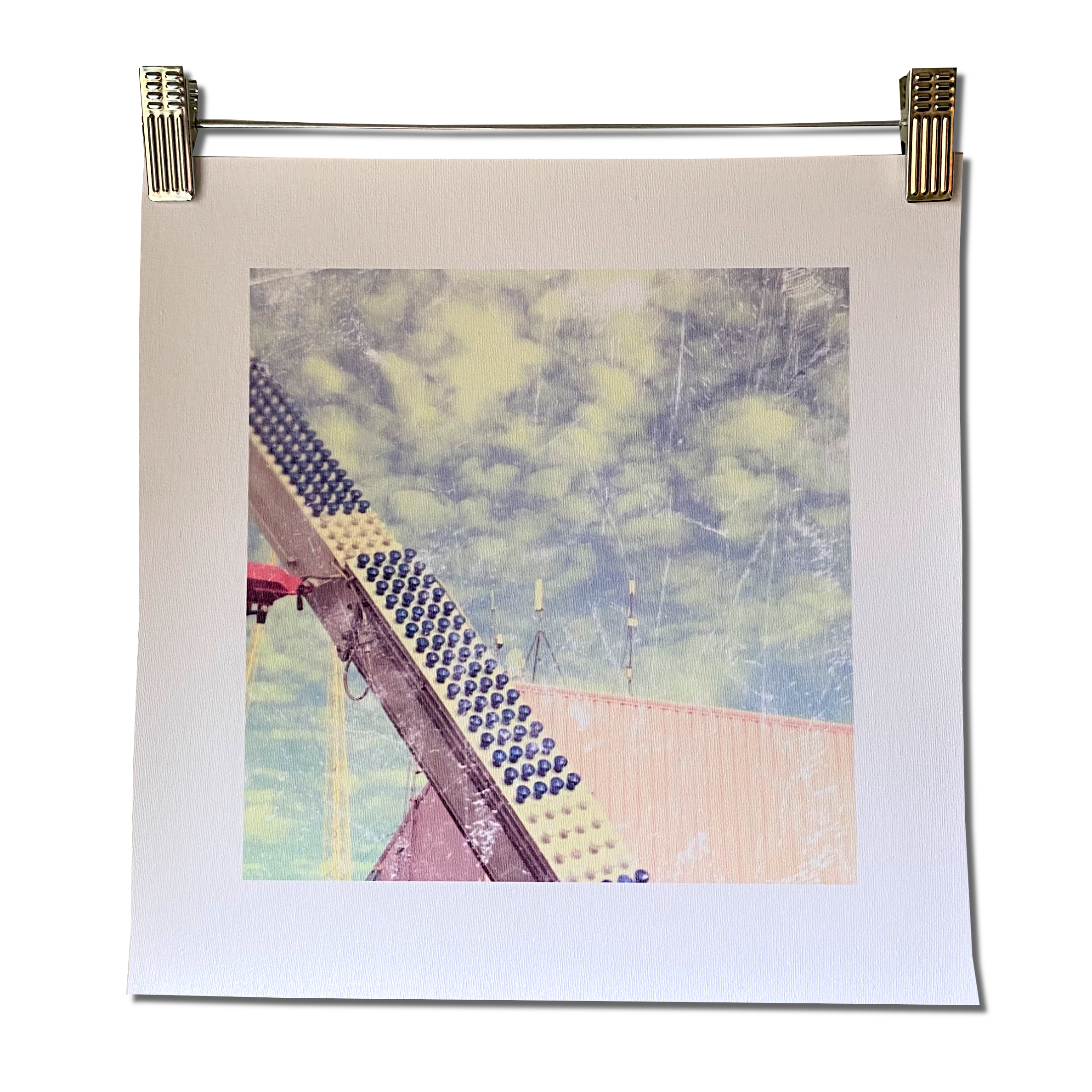 HAPPY METAL PINK unframed canvas print