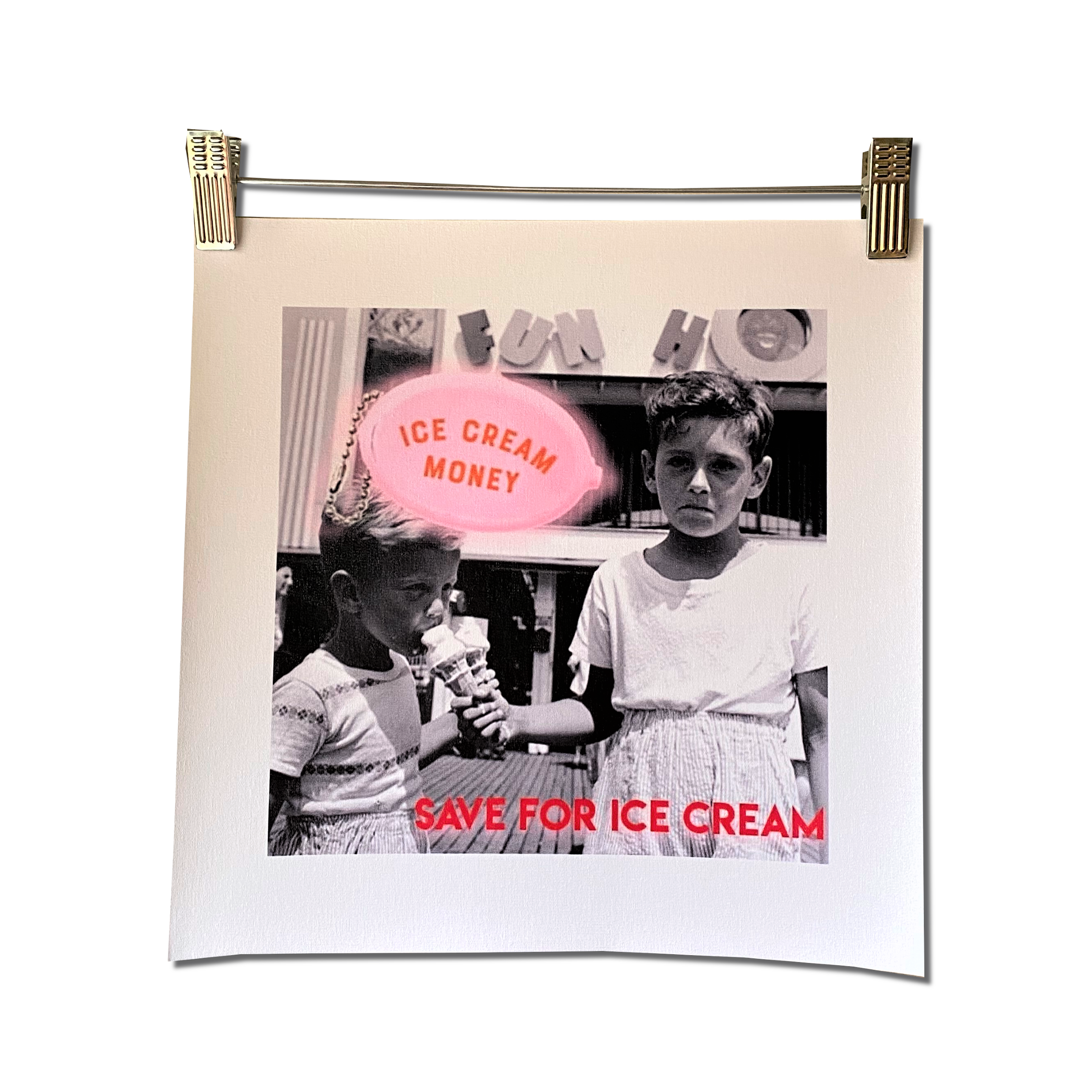 ICE SCREAM unframed canvas print