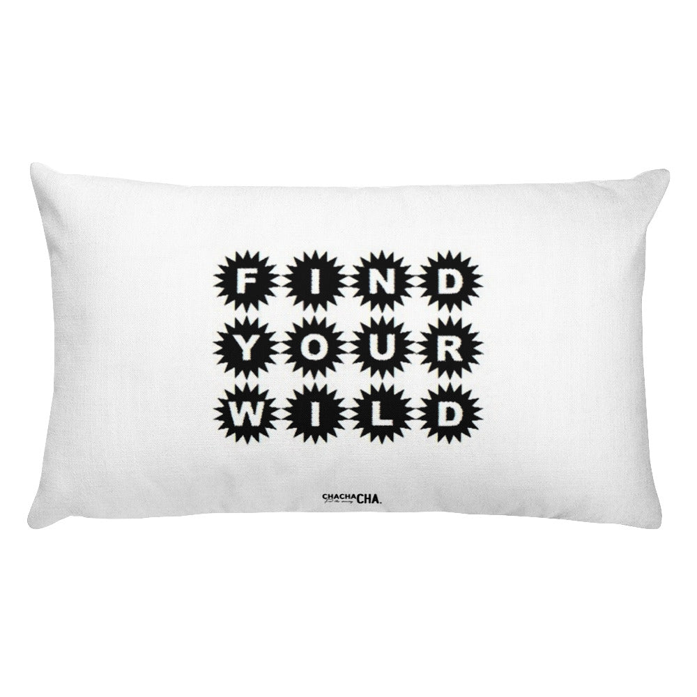FIND YOUR WILD rectangular pillow
