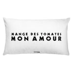 MANGE DES TOMATES rectangular pillow