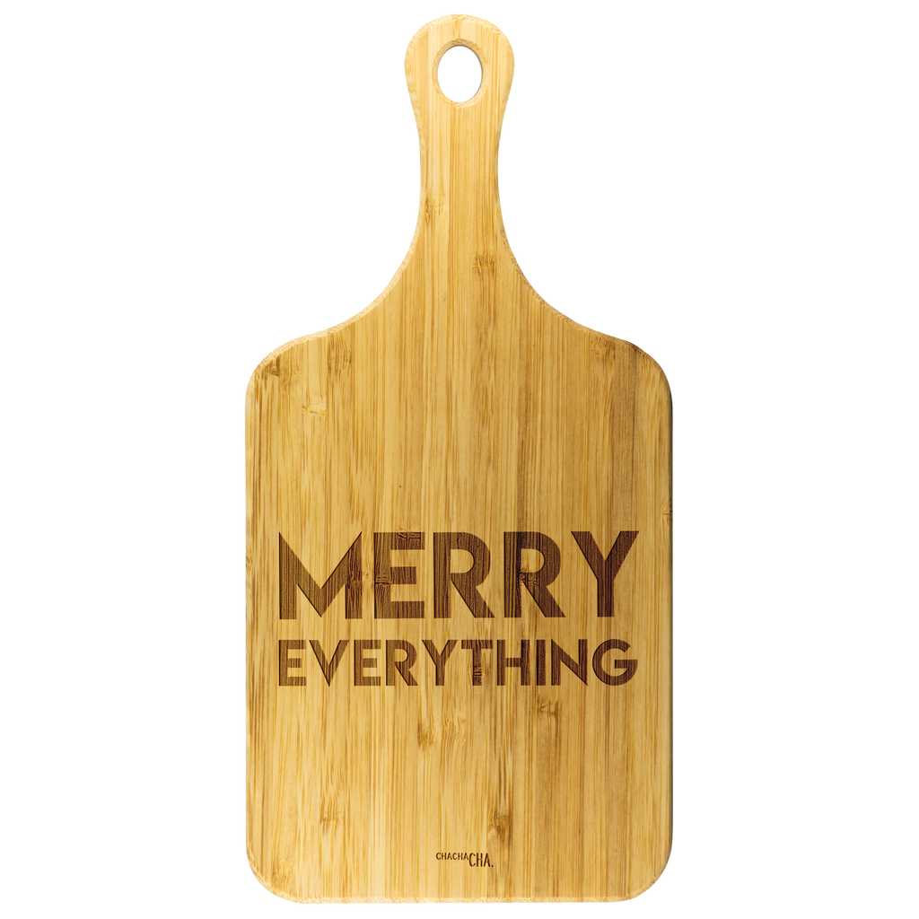MERRY EVERYTHING cutting board