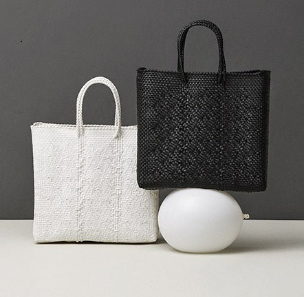 ROMBO BLACK medium mercado bag