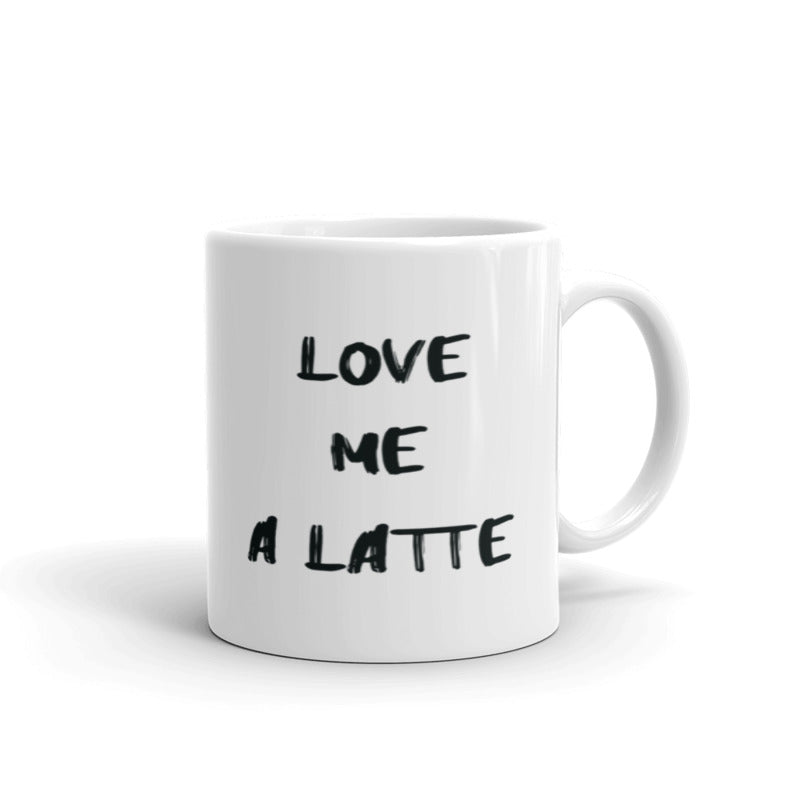 LATTE LOVE porcelain 11oz mug
