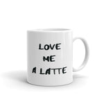 LATTE LOVE porcelain 11oz mug