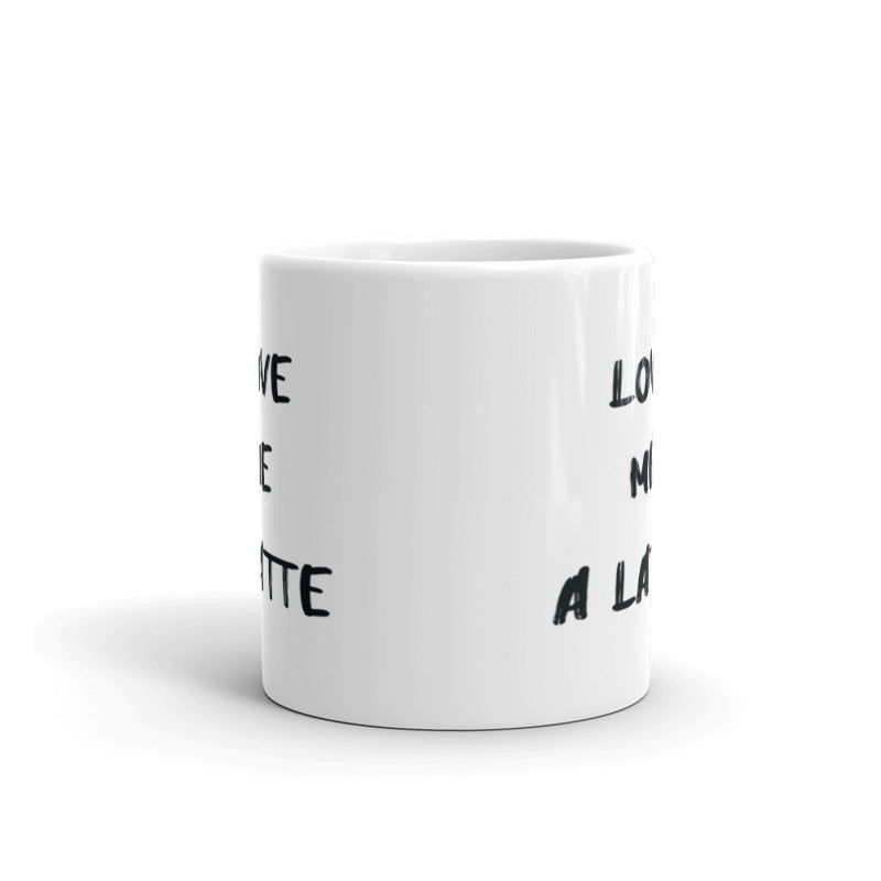 LATTE LOVE porcelain 11oz mug