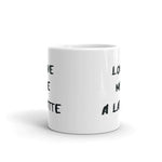 LATTE LOVE porcelain 11oz mug