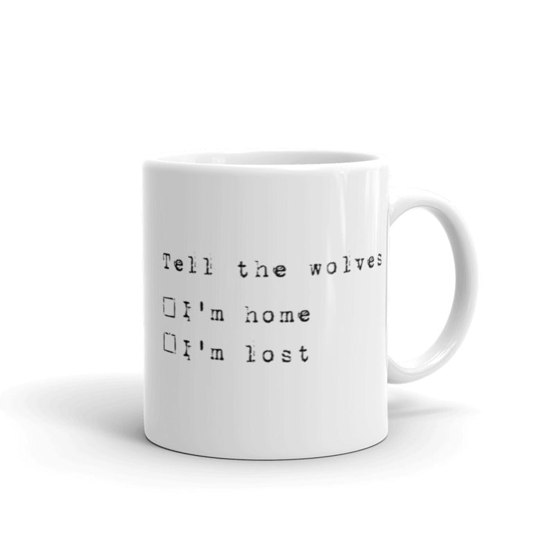 WOLVES porcelain 11oz mug
