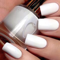 VEGAN NAIL POLISH white opaque